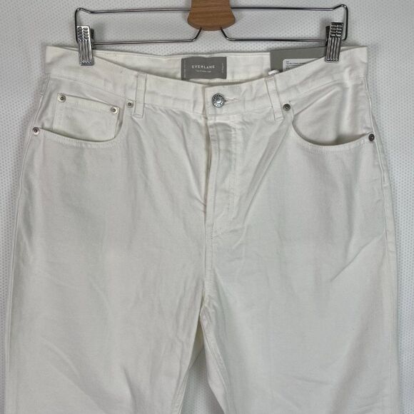 Everlane The 90s Cheeky High Rise Straight Leg Cotton Jean Bone White 31 - Picture 4 of 11